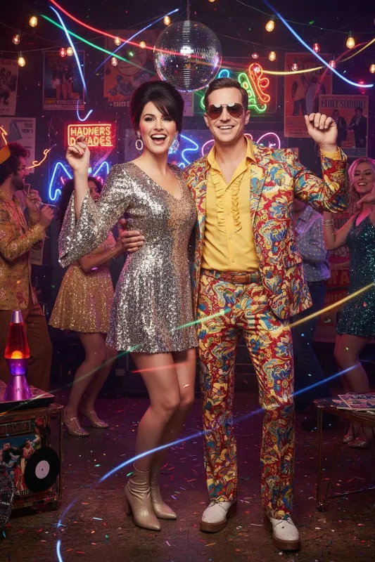AI portrait 70s disco transformation