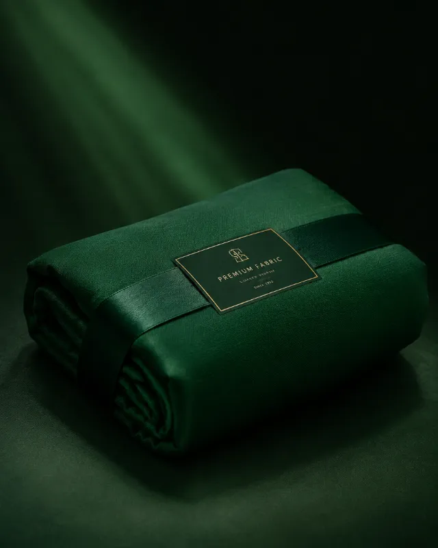 AI generated fabric packaging product shot